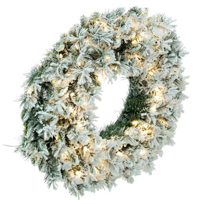 Couronne de neige artificielle