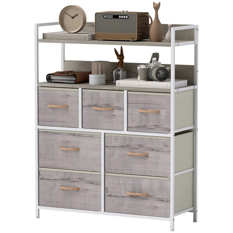 79cm W 7 - Drawer Chest of Drawers, Beige