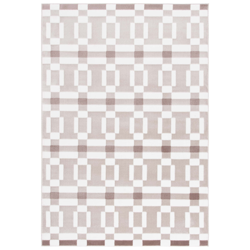 Tapis à motif géométrique Nesler Performance, Rectangulaire 8 pi x 10 pi