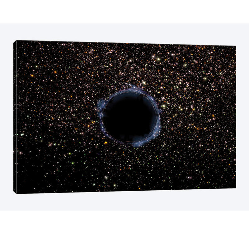 «A Black Hole In A Globular Cluster» par Stocktrek Images, impression sur toile tendue, H 12 po x l 18 po x P 1,5 po