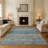 Premium Machine Washable Brennon AMF1641 Stripes Rug-755961423