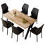 Ensemble de table de salle à manger Farmhouse pour 4 à 6 personnes, ensemble de table de cuisine en bois de style rustique-112246351-112246353