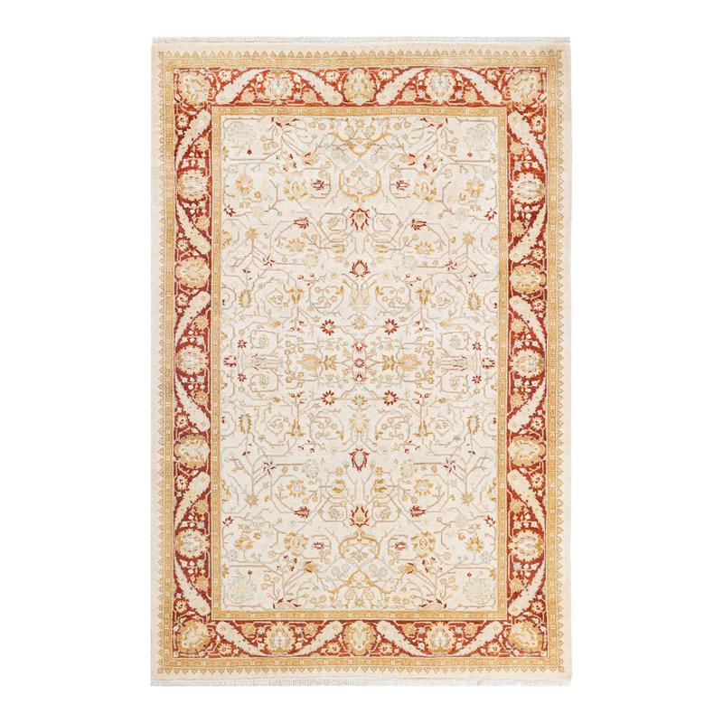 Classic One-of-a-Kind 4' 2" X 6' 3" Hand Knotted Area Rug