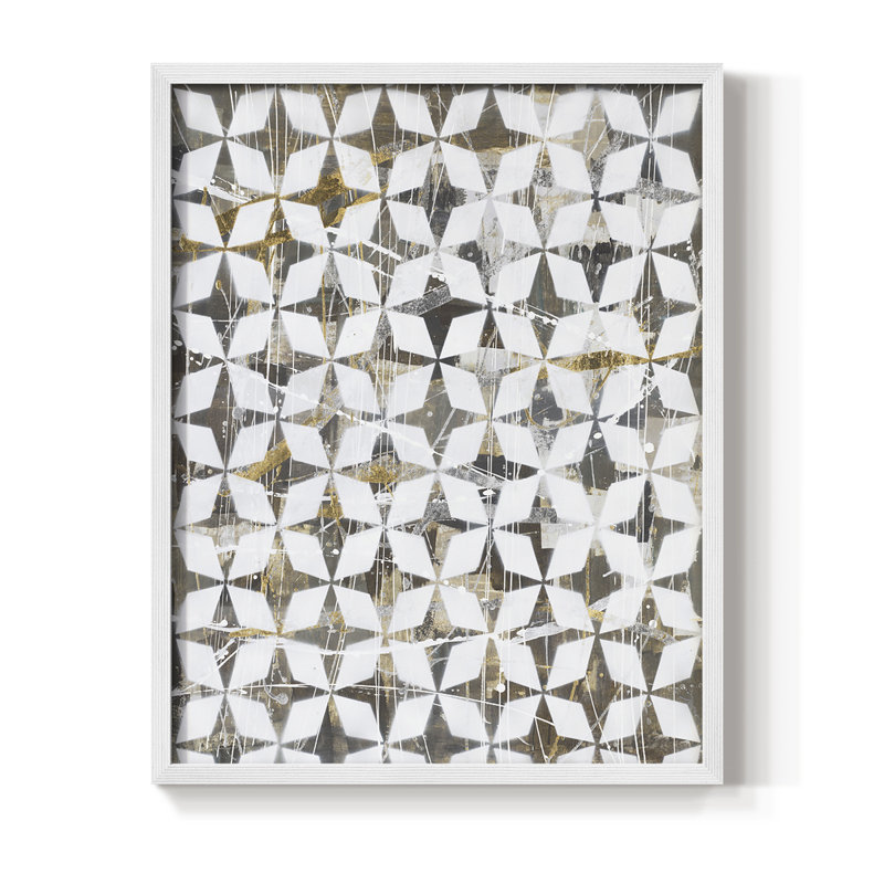 «Modern Love», reproduction encadrée - bois massif, H 30 po x l 24 po, Blanc