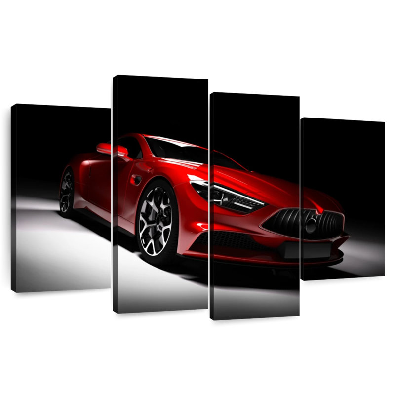 Voiture rouge moderne Mehar