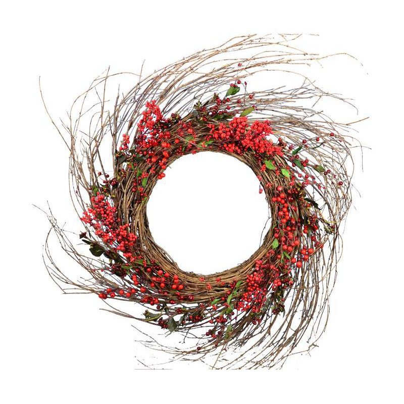 Couronne mixte, l 26 po x P 26 po, rouge