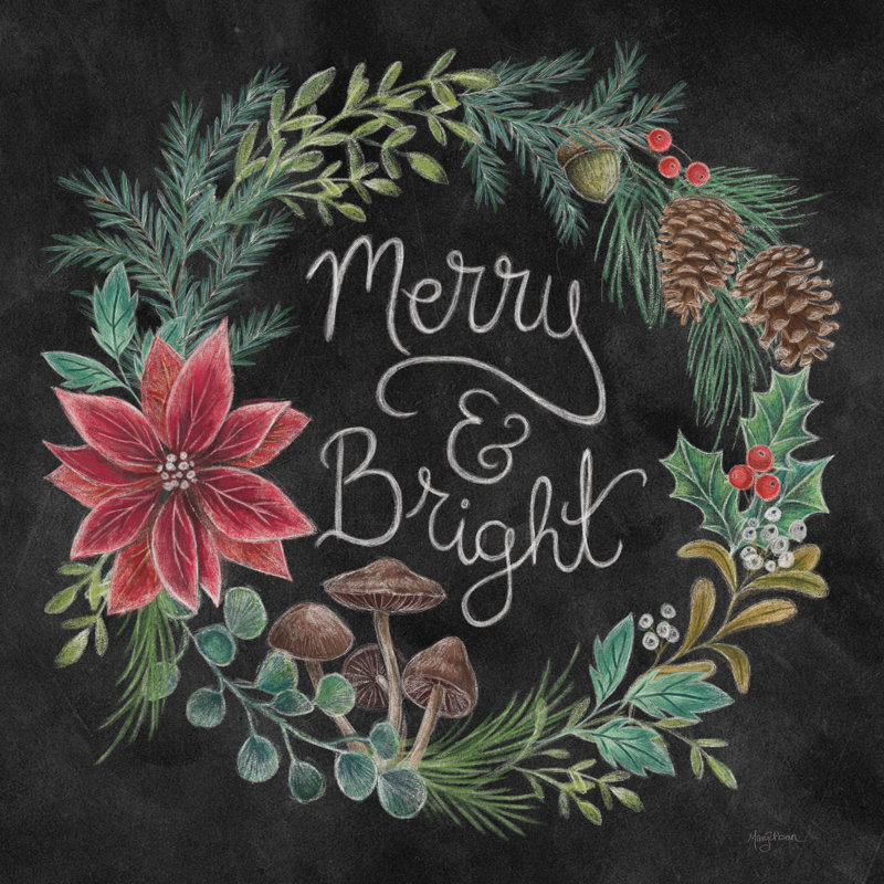Christmas Chalk III, 51cm H x 51cm W