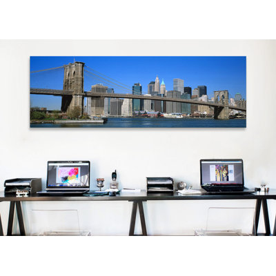 Brooklyn bridge, new york, états-unis, reproduction d’art sur toile tendue