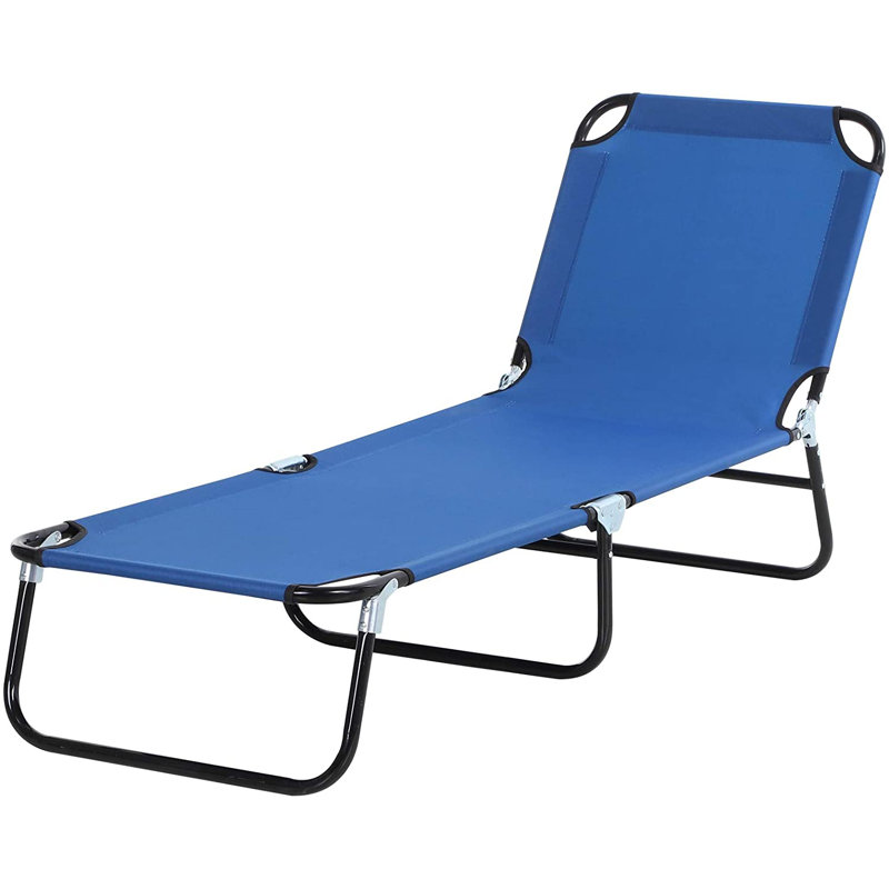 Aalilah Foldable Sun Loungers Oxford Fabric, Blue