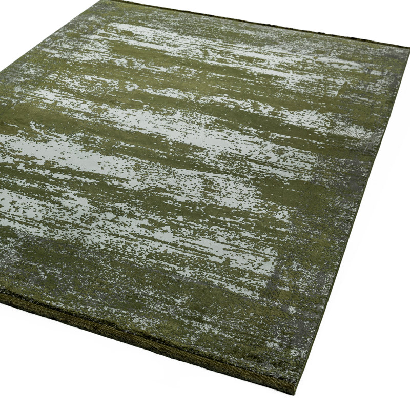 Ahadzi Green Rug, Rectangle 200 x 290cm