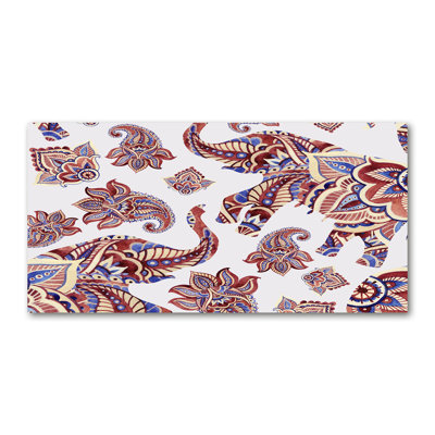 Elephants Ornaments - Wrapped Canvas Print