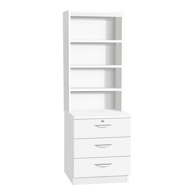 Brenai 3 -Drawer, White