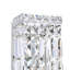 Chrome 5" Wide Wall Light for Bathroom, 2-Light Crystal Sconce with E12 Bulb Base – LED Compatible, BACL Certified