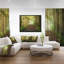 « suns peek into forest », reproduction de photo sur toile tendue encadrée-26667342