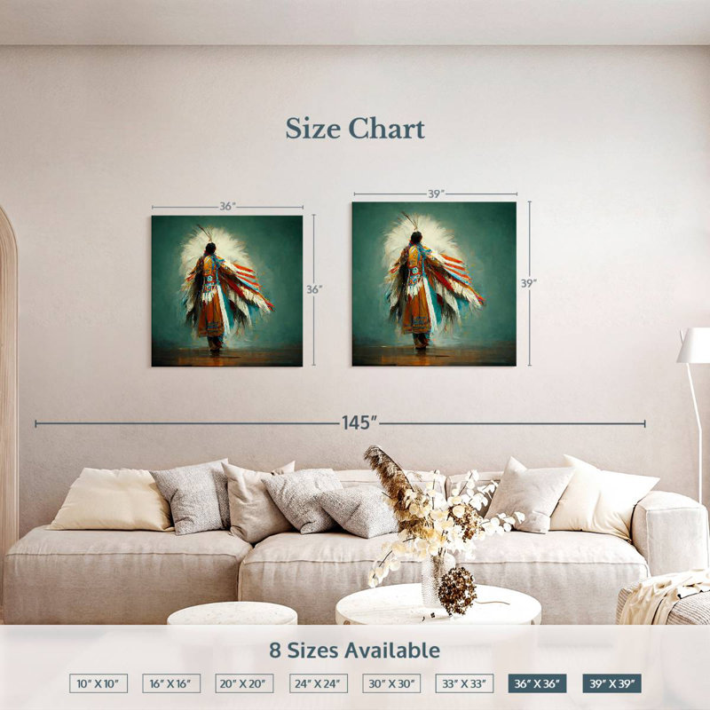 Lelar The Dance Pose, 39" H x 39" W
