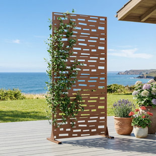 72x35x16 Inch Privacy Screens Irregular Rectangular Galvanized Steel