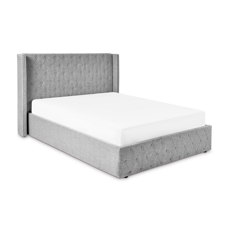 Jazlynn Upholstered Ottoman Storage Bed, Double (4'6)