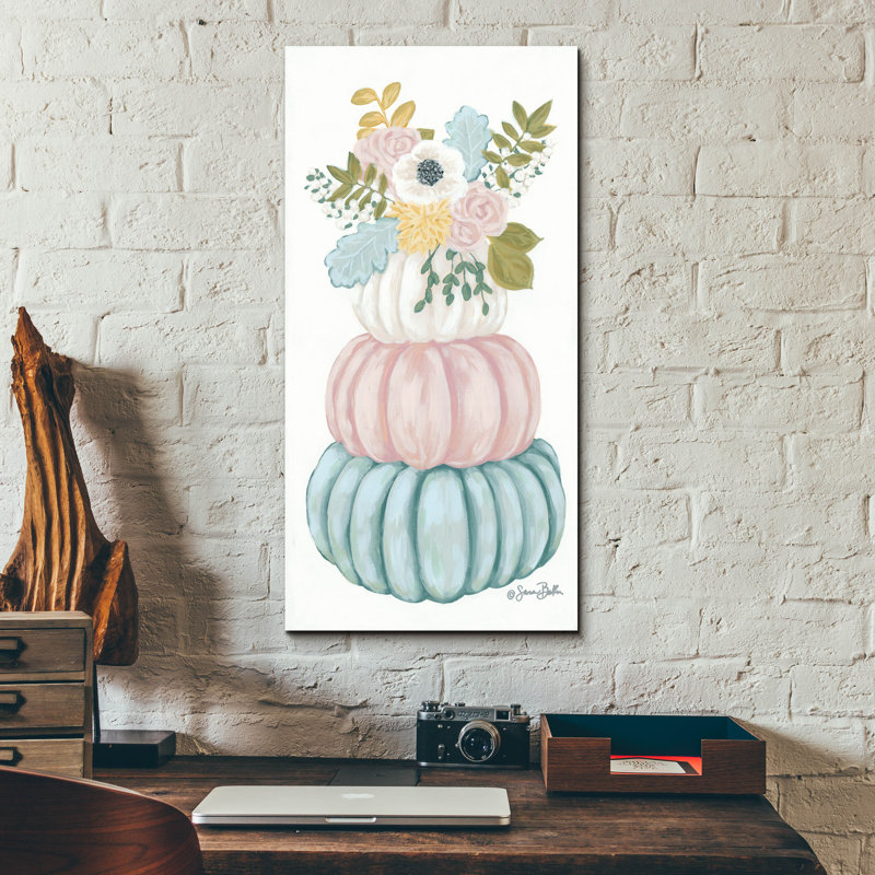 «Floral Pumpkins» par Sara Baker, H 24 po x l 12 po