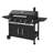 36.6-inch Charcoal Grill With 2 Foldable Side Tables,black