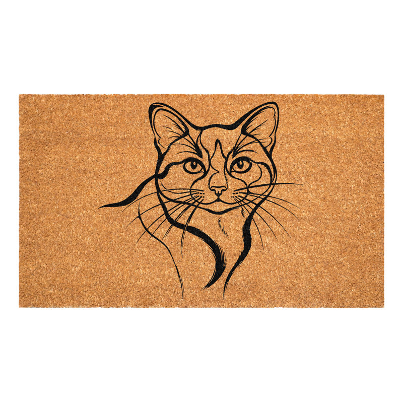 Danelis Non-Slip Animal Print Doormat, 17" x 29"