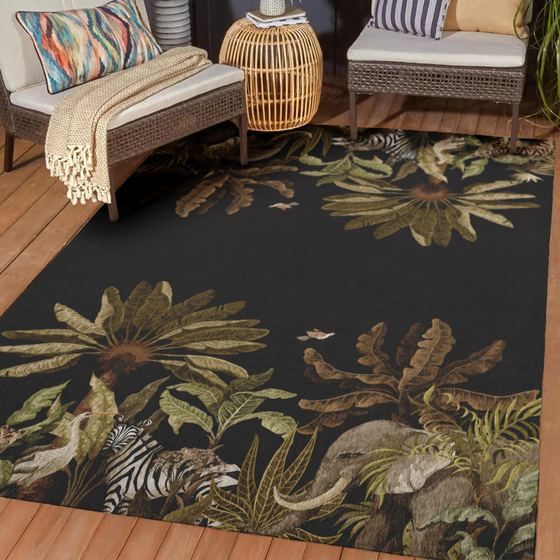 Tapis intérieur / extérieur Braggs, Rectangle 3 pi x 5 pi