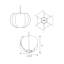 Luminaire suspendu sphérique Veris-49554540-49554539
