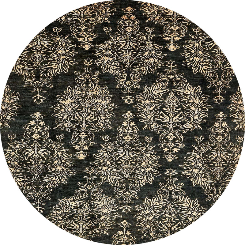 Abstract Indoor Rug, Round 8'