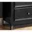 Armoire à 7 tiroirs pour le rangement - Commode noire avec fonction de basculement et tiroirs à glissement lisse