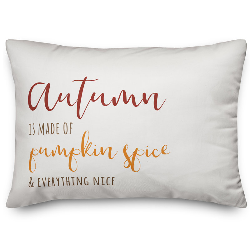  Coussin lombaire «Autumn Is Made of Pumpkin Spice»