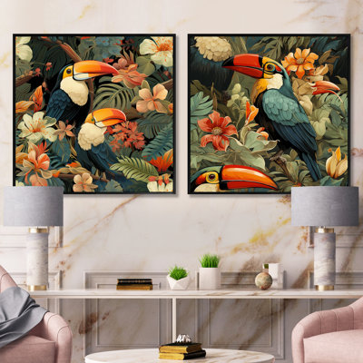 Codrey - Tropical Square Collage Set Of 2
