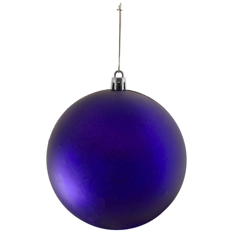 Boule de Noël 12 carats indigo incassable à 4 finitions 12 po 4 po (100 mm)