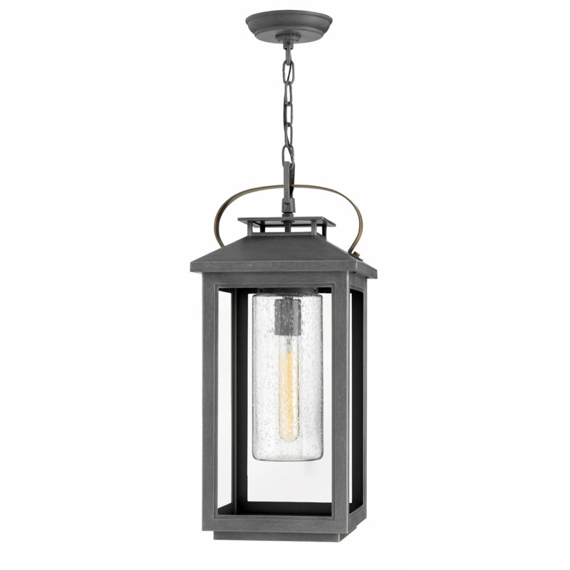 Atwater 1-Light Outdoor Hanging lantern, Ash Bronze