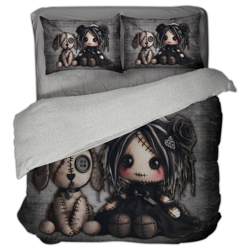 Little Stitch Ups Old Friends Puppy Sherpa Comforter Set, Twin