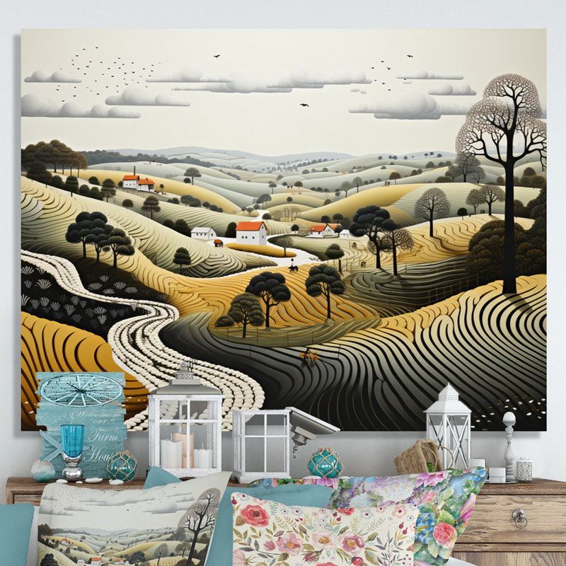 Farm Farm - Impression sur toile, Toile tendue, H 12 po x l 20 po x P 1 po