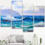 Coastal Beach Sea Ocean Nature Landscape For Living Room Home Office Extra Large Wall Decor on Canvas 4 pièces