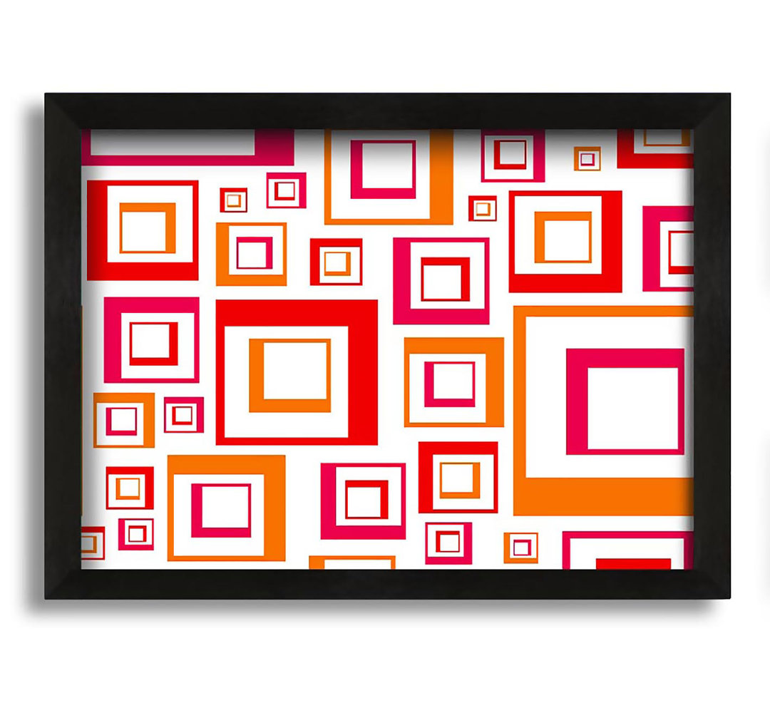 Gerahmtes Wandbild Maze Of Squares