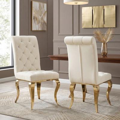 Hirobumi 20.08'' H Velvet Upholstered Side Chair