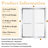 44" To 48" X 72" Aluminum Framed Double Sliding Shower Door, With 1/4" Tempered Glass, With Explosion Proof Film, Stainless Steel Handle-116090086