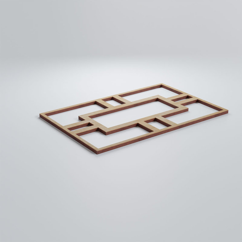Panneaux muraux décoratifs en bois Hastings, Bouleau, H 11 3/8 po x l 7 1/2 po x P 1/4 po