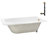 60" x 32" Acrylic Soaking Drop-In Bathtub, Drain Included-97544706