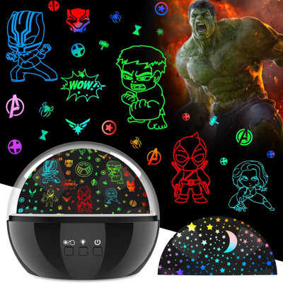 Hulk Night Light For Boys Baby Superhero Toy Kids Star Projector For Baby Room Decor 360 Degree Rotation Christmas Birthday Gift Toys For 3-8 Year Old -  The Holiday Aisle®, 62B9655B094F40B2A98CC959E3EE3C3D