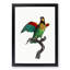 Orange-Cheeked Parrot by F. Levaillant - Picture Frame Painting Print-55581302-55581303