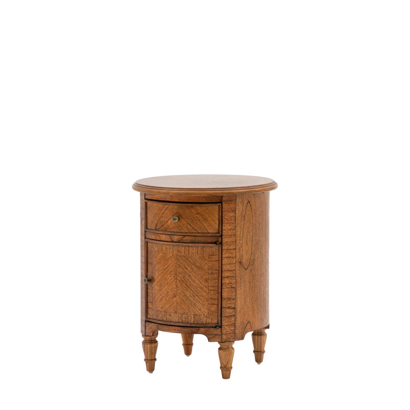 Madison Drum Side Table Peroba 450X450x580mm