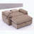 Double Recliner Sofa with USB Charging and Storage Ottoman-1065744521