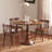 Nut-brown Round Solid Wood Dining table-119893775