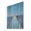 Point de vue côtier bleu - Art mural en bois côtier sur bois de pin naturel-246452442