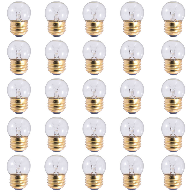 7,5 W, ampoule incandescente à intensité variable S11, base E26 blanc chaud