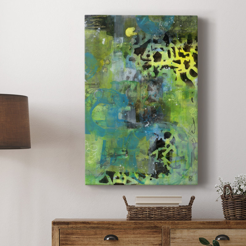 Alphabet Soup Abstract -Custom Wrapped Gallery Cavas