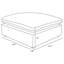 Canapé modulaire rembourré 6 pièces Segoura Ivory