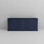 Meuble-lavabo double bleu marine l 80 po x P 22 po